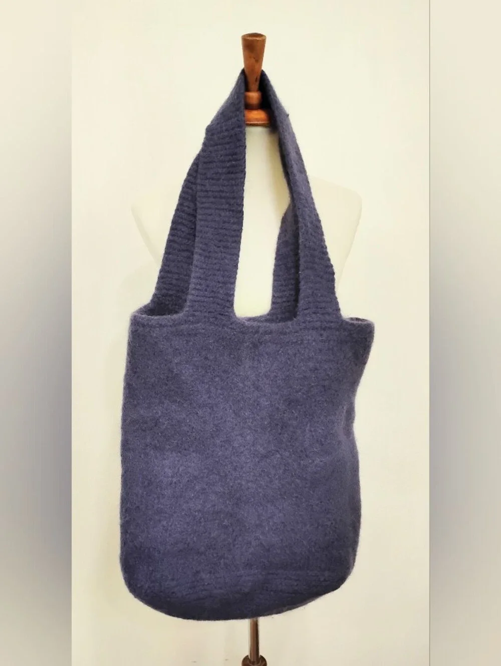 LUXURY HANDMADE BOILED WOOL TOTE